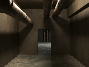 basement tunnel 04 3D Model