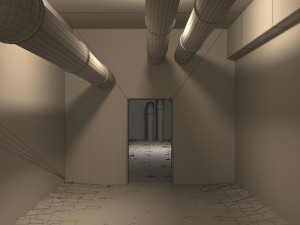 basement tunnel 04 3D Model