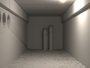 basement tunnel 04 3D Model