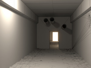 basement tunnel 04 3D Model
