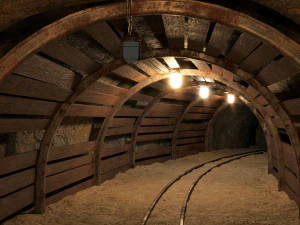 Grubenstollen 06 3D Modell
