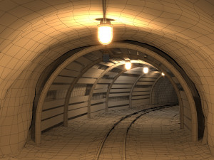 mine tunnel 06 3D Model