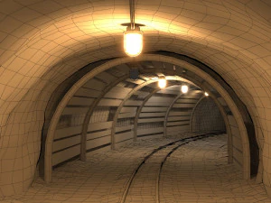 Grubenstollen 06 3D Modell