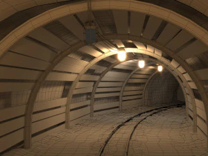 Grubenstollen 06 3D Modell