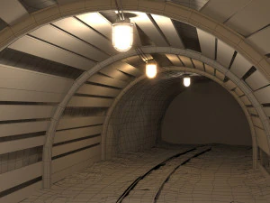 Grubenstollen 06 3D Modell