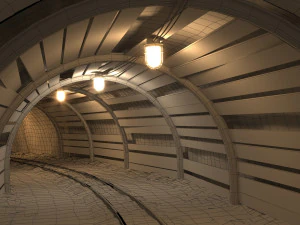 Grubenstollen 06 3D Modell