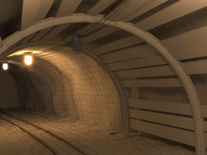Grubenstollen 06 3D Modell