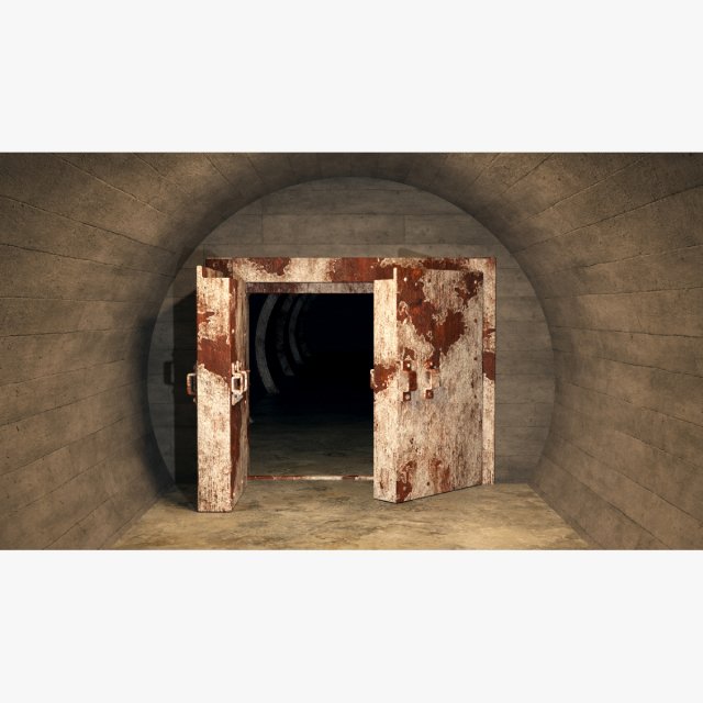 shelter tunnel 07 3D 模型 .c4d .max .obj .3ds .fbx .stl .blend 