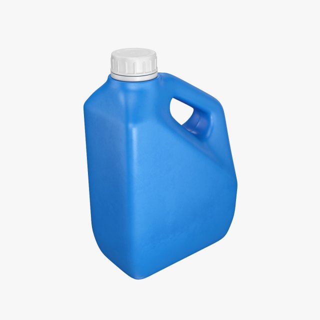 plastic container blue 03 3D 模型 .c4d .max .obj .3ds .fbx .stl .blend 