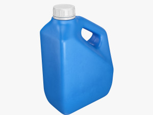 plastic container blue 03 Modello 3D