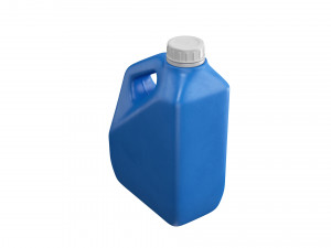 plastic container blue 03 3D 模型