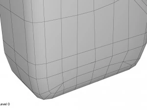 plastic container blue 03 3D Model