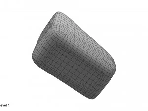 plastic container blue 03 3D Model