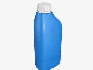 plastic container blue 04 Modello 3D