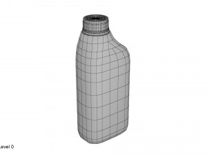 plastic container blue 04 3D Модель