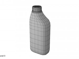 plastic container blue 04 3D Модель