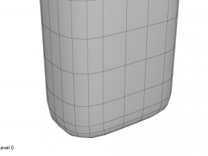 plastic container blue 04 3D Модель