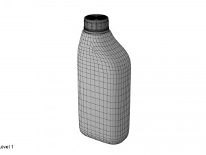 plastic container blue 04 3D Модель