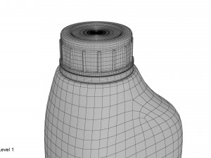 plastic container blue 04 3D Модель