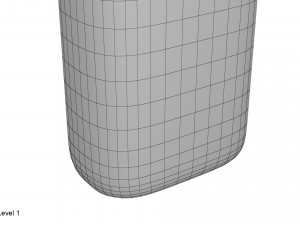 plastic container blue 04 3D Модель