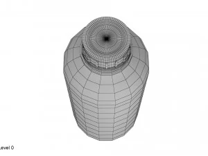 Kunststoffbeh&auml;lter blau 05 3D Modell