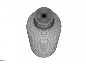 Kunststoffbeh&auml;lter blau 05 3D Modell