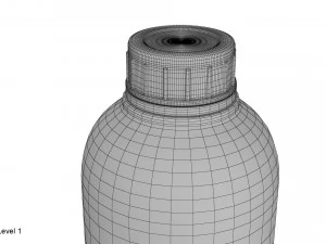 Kunststoffbeh&auml;lter blau 05 3D Modell