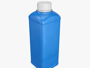 plastic container blue 06 Modello 3D