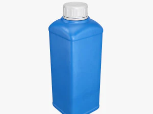 contenedor de pl&aacute;stico azul 06 Modelo 3D