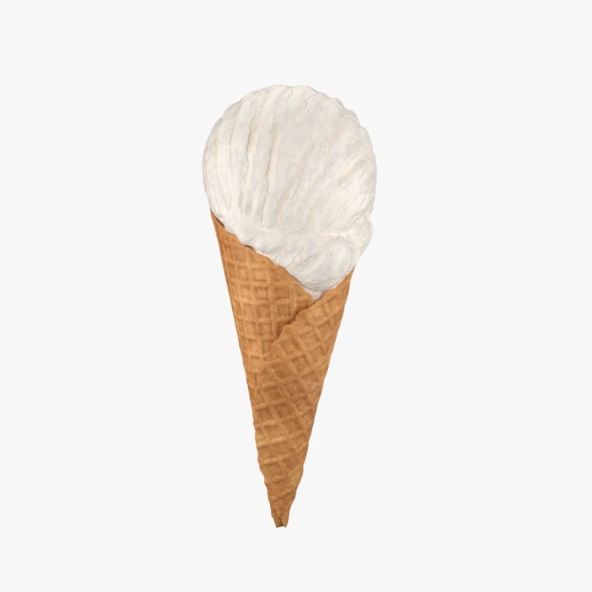 ice cream cone 01 3D Model .c4d .max .obj .3ds .fbx .stl .blend 