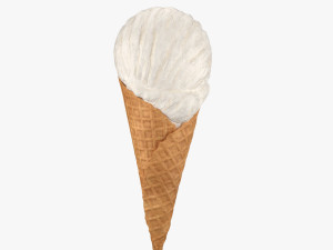 ice cream cone 01 3D Model