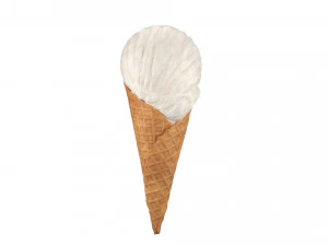 ice cream cone 01 3D Model