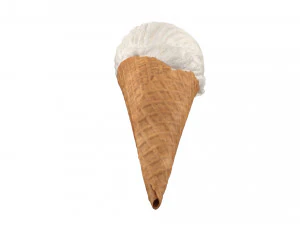 ice cream cone 01 3D Model