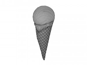 ice cream cone 01 3Dモデル