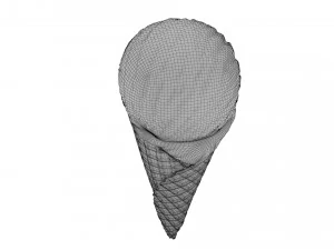 ice cream cone 01 3D Model