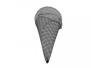 ice cream cone 01 3D Model