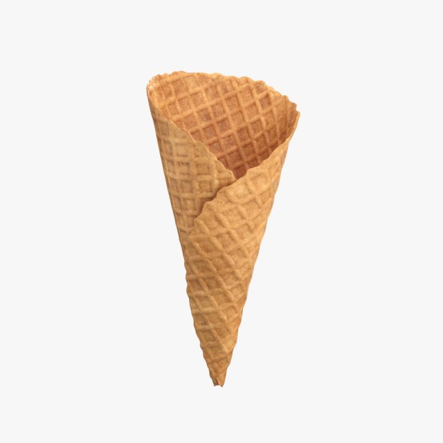 empty ice cream cone Modèle 3D .c4d .max .obj .3ds .fbx .stl .blend 