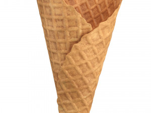 empty ice cream cone Modèle 3D