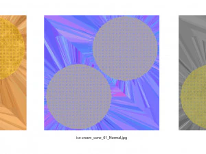 cono gelato vuoto Modello 3D