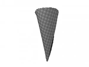 cono gelato vuoto Modello 3D