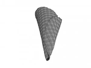 cono gelato vuoto Modello 3D