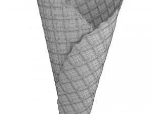 cono gelato vuoto Modello 3D