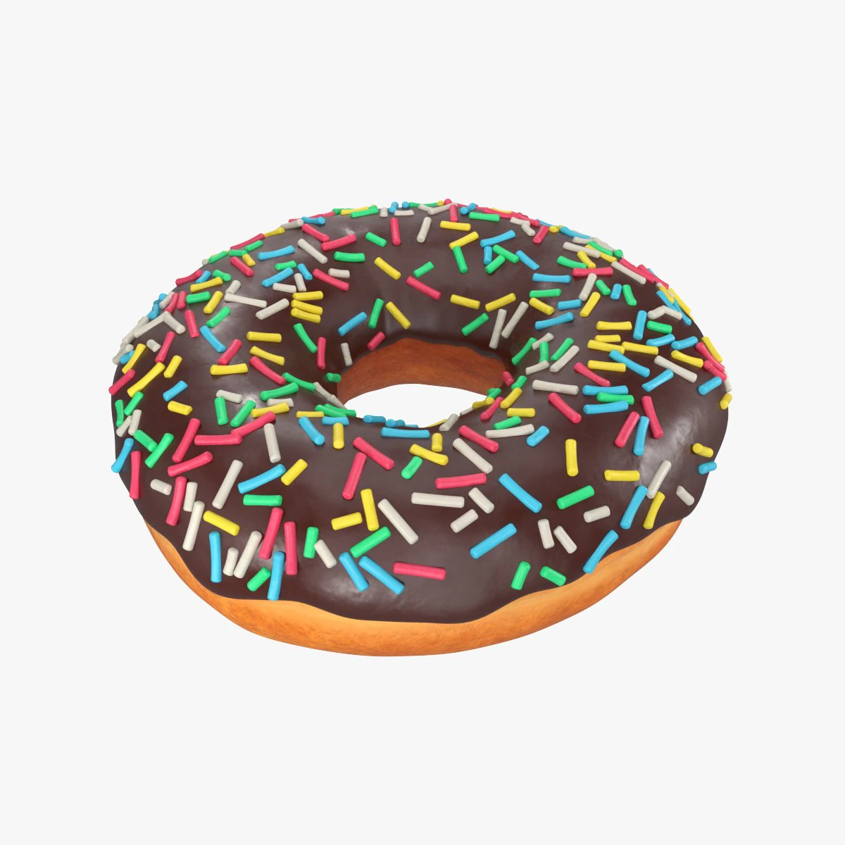donut 02 3D Model .c4d .max .obj .3ds .fbx .stl .blend 