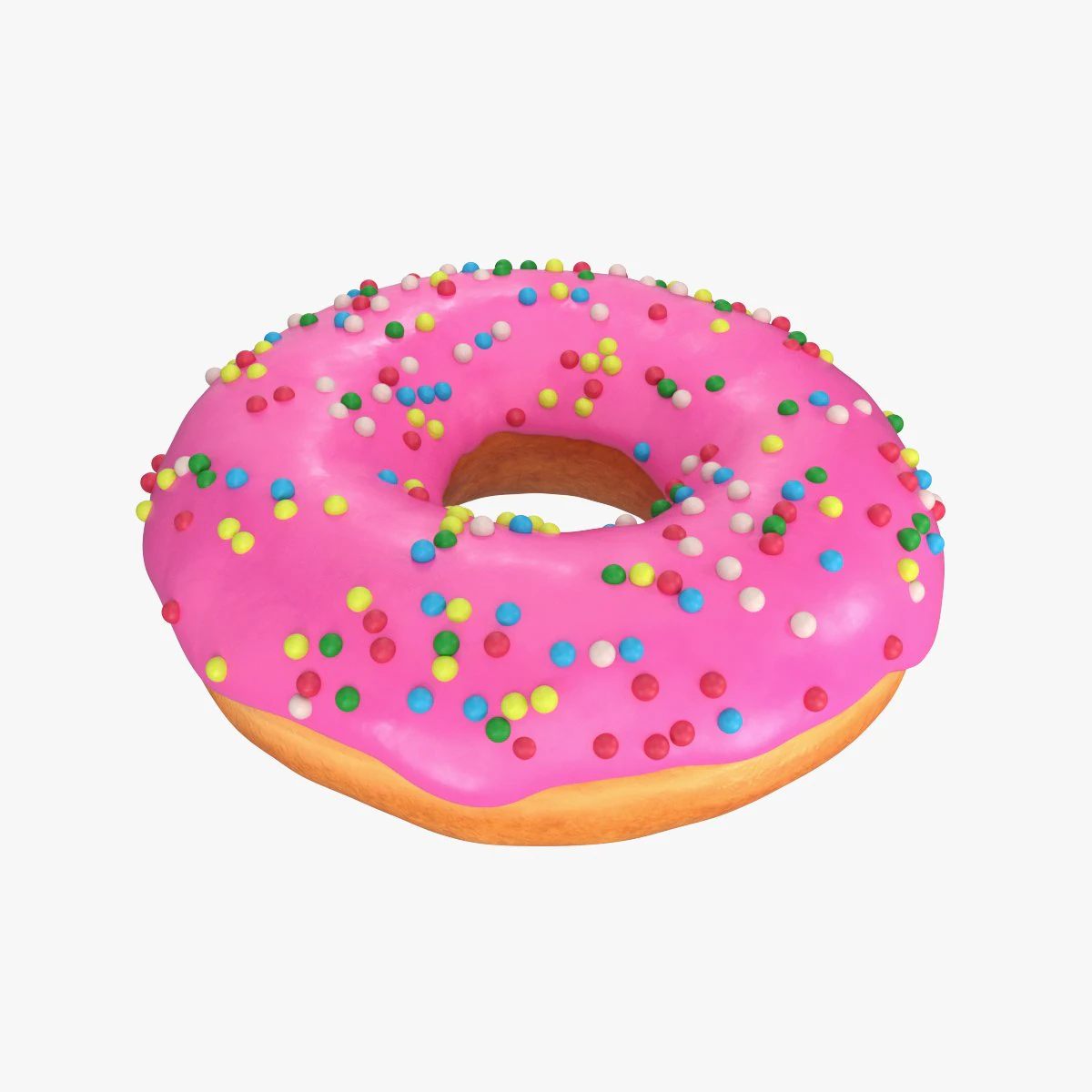 çörek 03 3D Model .c4d .max .obj .3ds .fbx .stl .blend