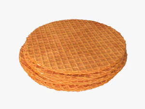 wafel karamel Model 3D