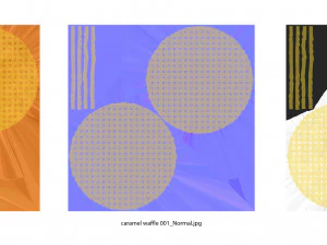 caramel waffle 3D Model