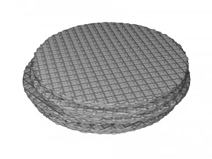 caramel waffle 3D Model