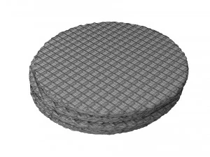 caramel waffle 3D Model