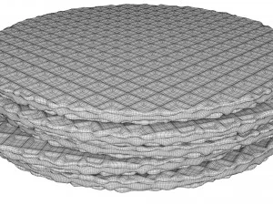 caramel waffle 3D Model