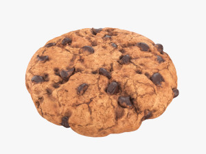 chocolate chip cookie 01 3D Model